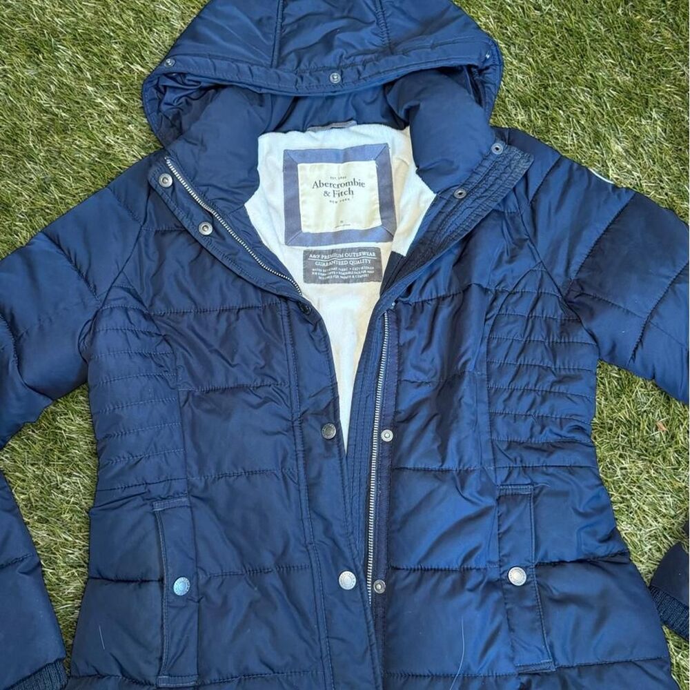 Abercrombie-fitch Women's Navy and Blue Jacket